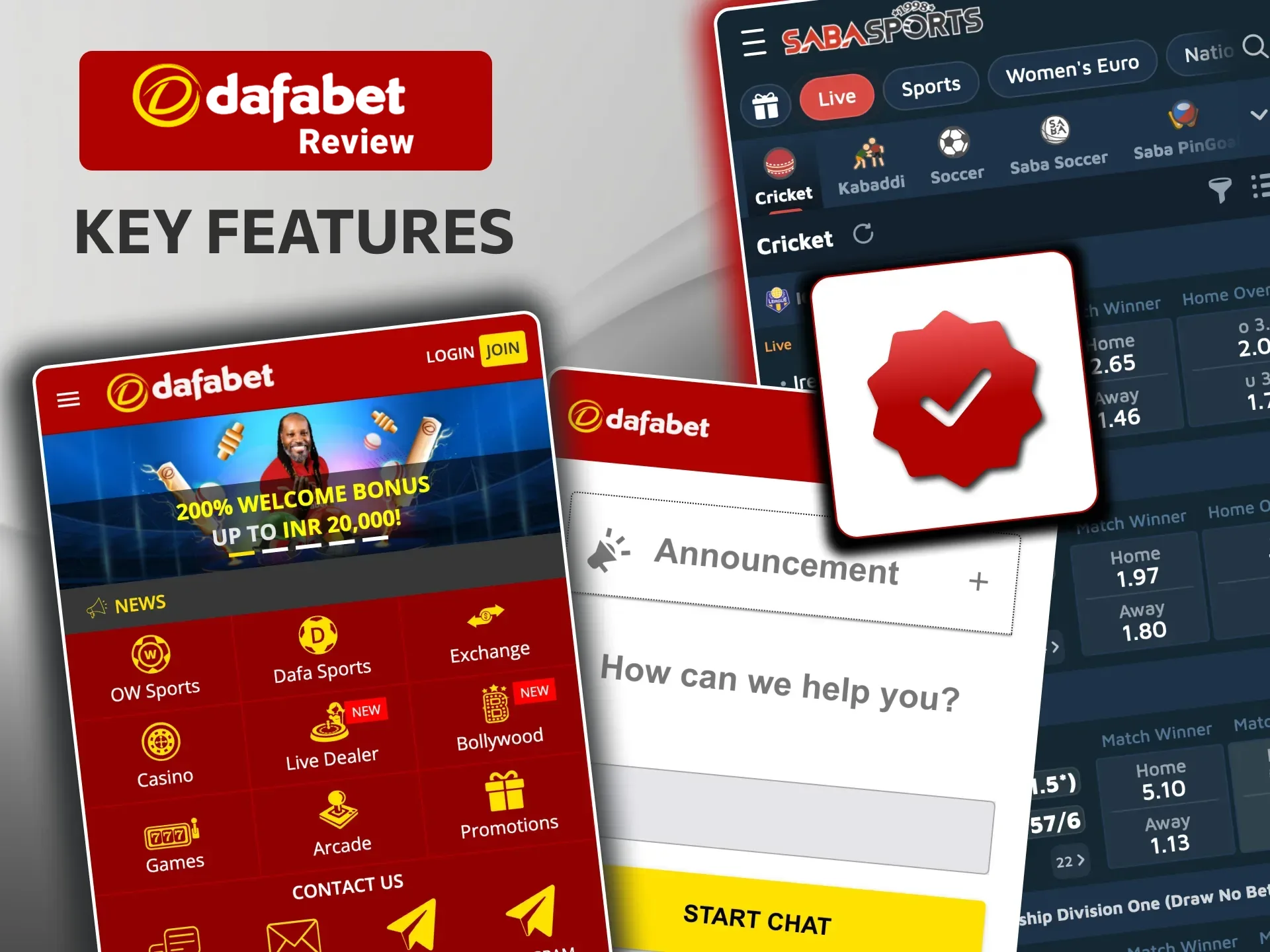 Discover Dafabet Casino’s dedicated customer support, in-play statistics, and regular tournaments.